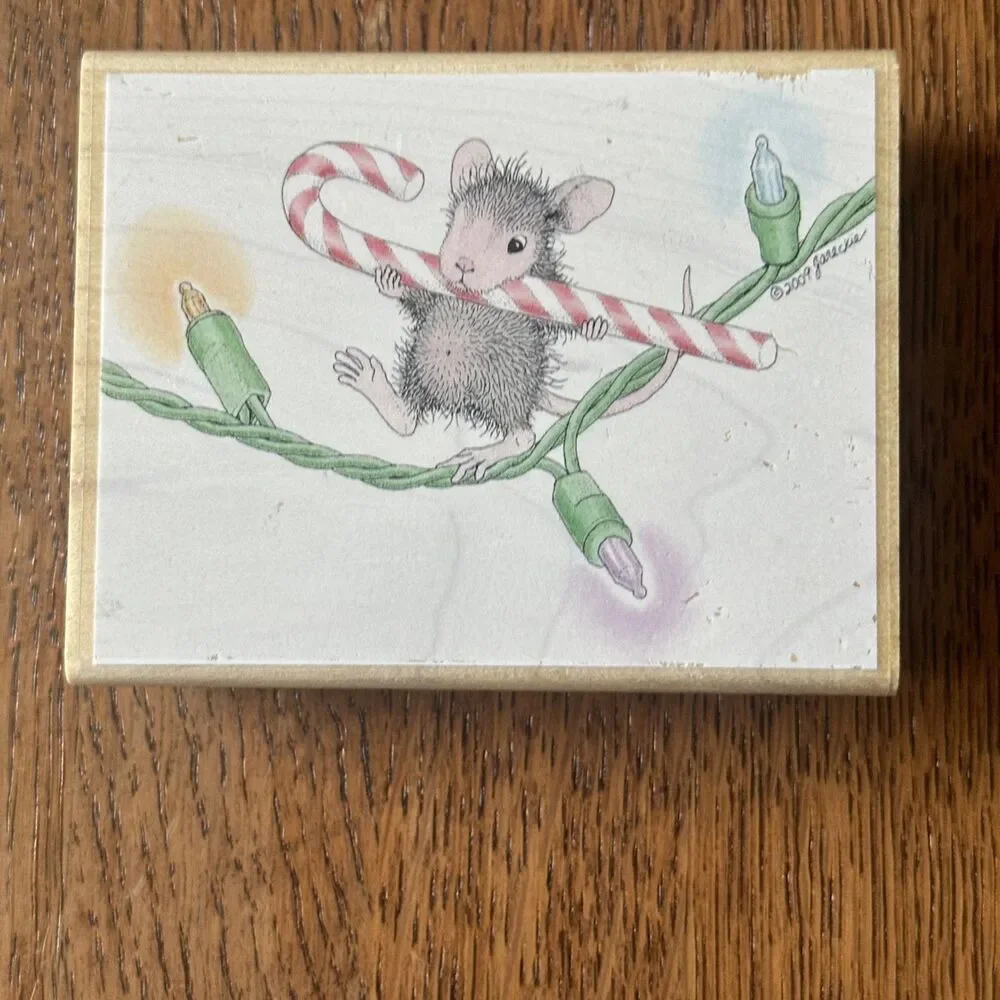 Stampabilities House Mouse You Cane Light The Way HMJR1081 Christmas Candy